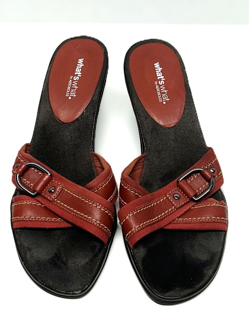 Aerosoles What’s What Red Comfort Sandals in size 8 ½